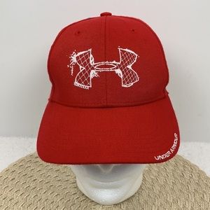 Under Armour heatgear red and white youth hat size OSFA